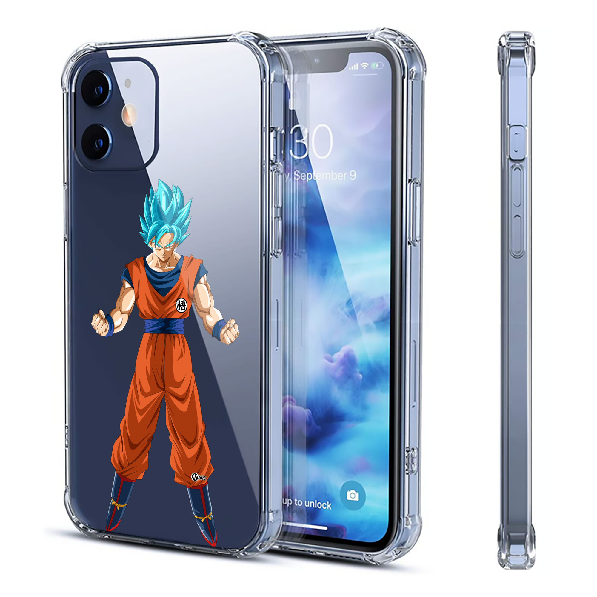 （画像用） ドラゴンボール 孫悟空（そん ごくう）Son Goku カカロット DRAGON BALL Kakarotto 【iPhone 12シリーズ対応】透明スマホケース（クリアソフトケース）
